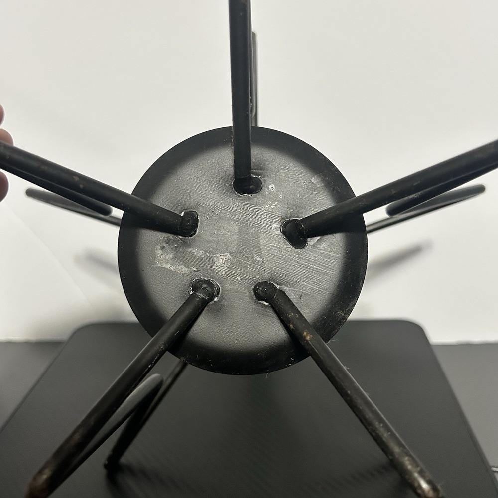 Wrought Iron 3D Star Pillar Candle Holder 12" Primitive - Picture 6 of 9